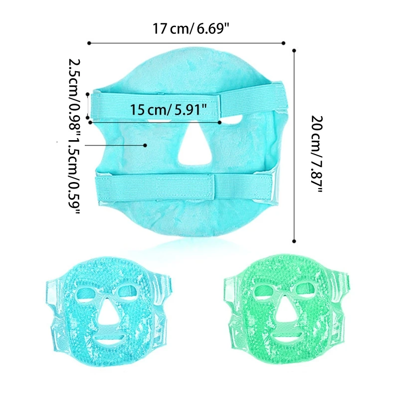 Pano pelúcia quente frio compressa gel máscara alívio do estresse cuidados com a pele calmante máscara beleza