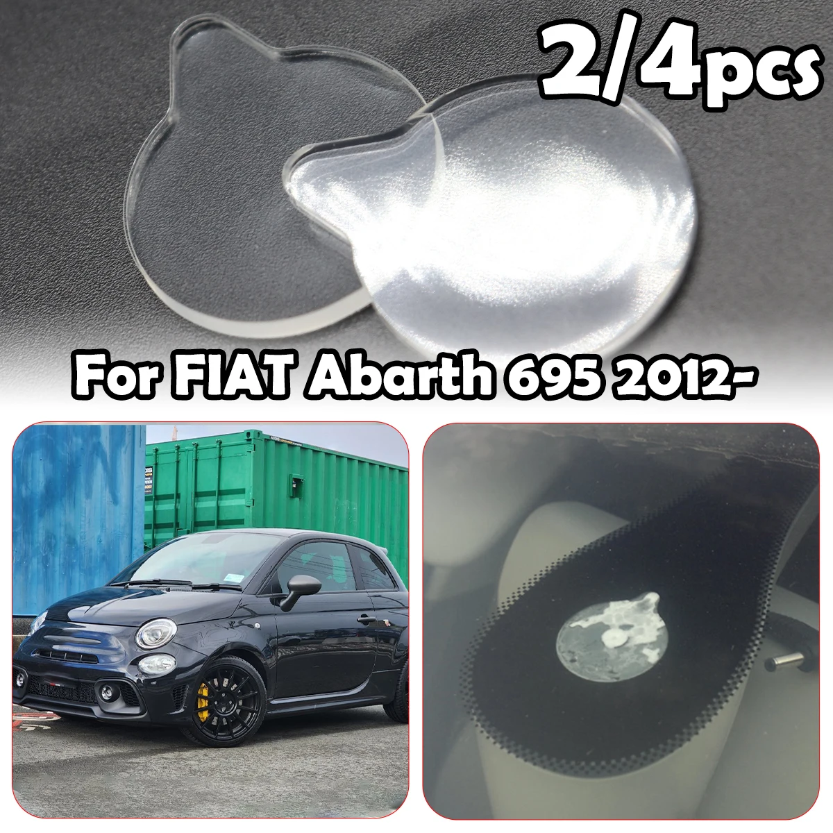 

Rain Light Sensor Gel Pad For FIAT Abarth 695 2012- Adhesive Film Silicone Cushion Windscreen Chip Repair Kit Fix Tape 4E0955609