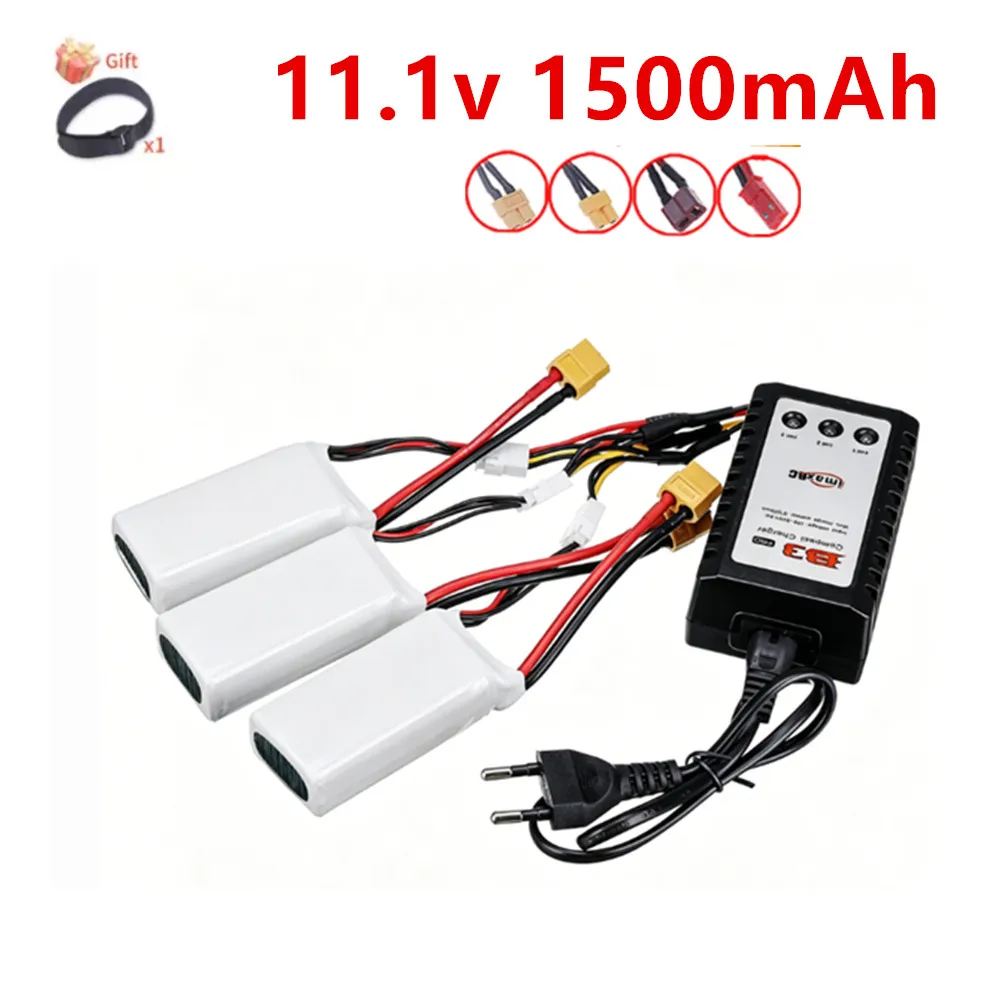 3s 40C 11.1V 1500mah Lipo Battery for RC Car Airplane Boat Quadcopter Spare Parts upgrade 11.1v Drones battery