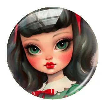 Handmade Christmas X-mas Winter Girls Photo Glass Cabochon Charms Flatback Demo Flat Back Cameo For Diy Jewelry Making