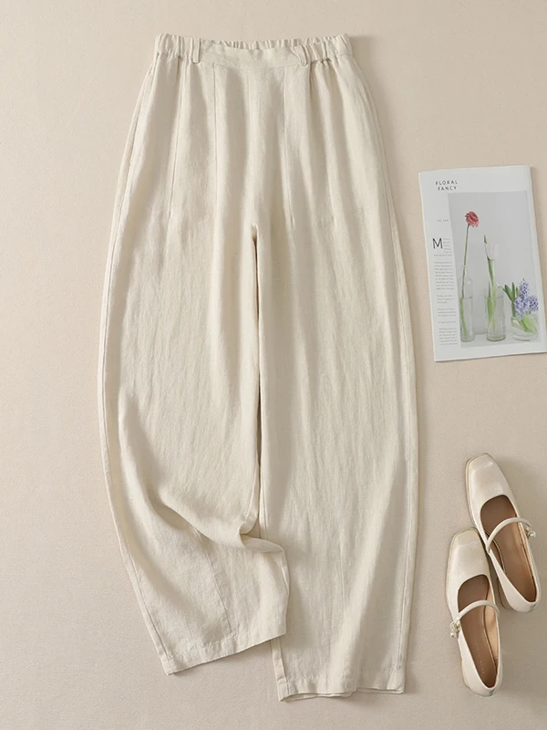 

High Waist Wide Leg Casual Pants plus Size Women's Fashionable Loose Versatile Summer Artistic Style Korean Japanese Premium