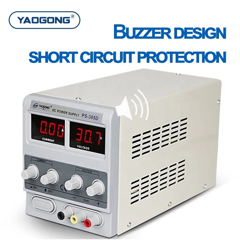 PS-305D Adjustable DC Power Supply Digital Variable Voltage Regulator Power Supply for Phone Repair LCD Testing IC Circuit Tool