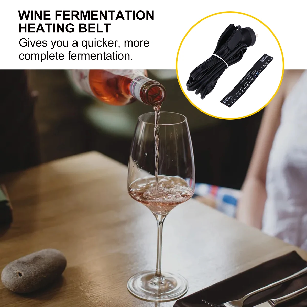 

Heater Wine Fermentation Heating Belt Electric for Beer Silica Gel Brew