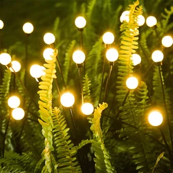 Solar garden lights, outdoor waterproof LED firefly garden decoration, lawn and ground plug lights