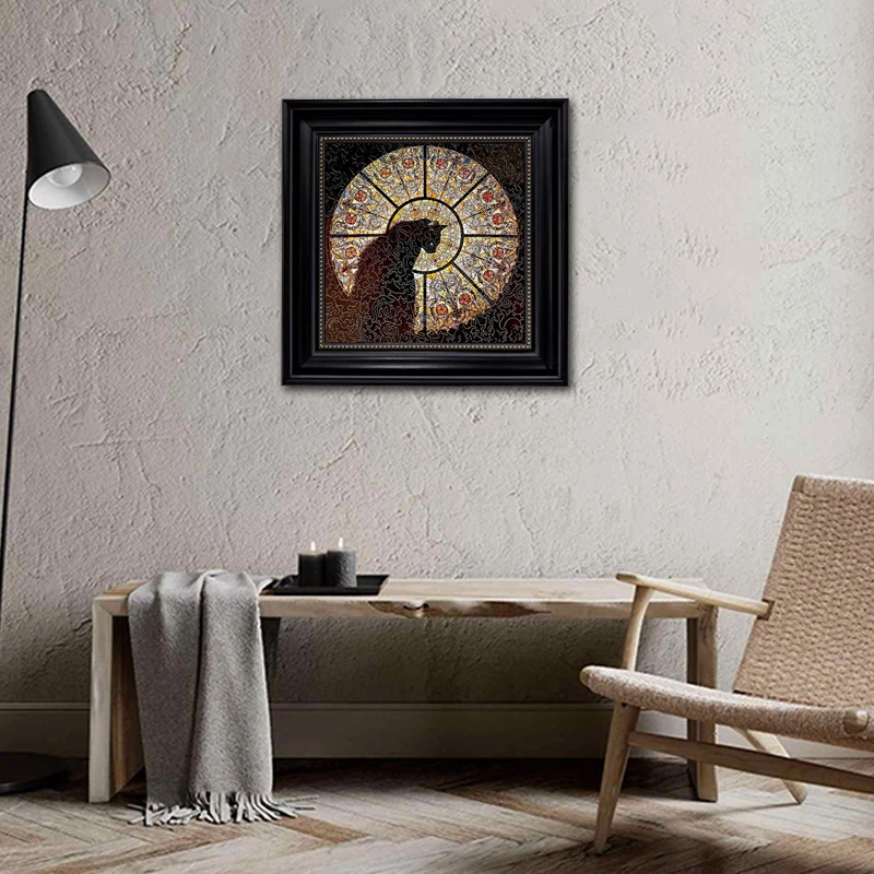 

cat puzzle genuine wooden special-shaped adult version gift