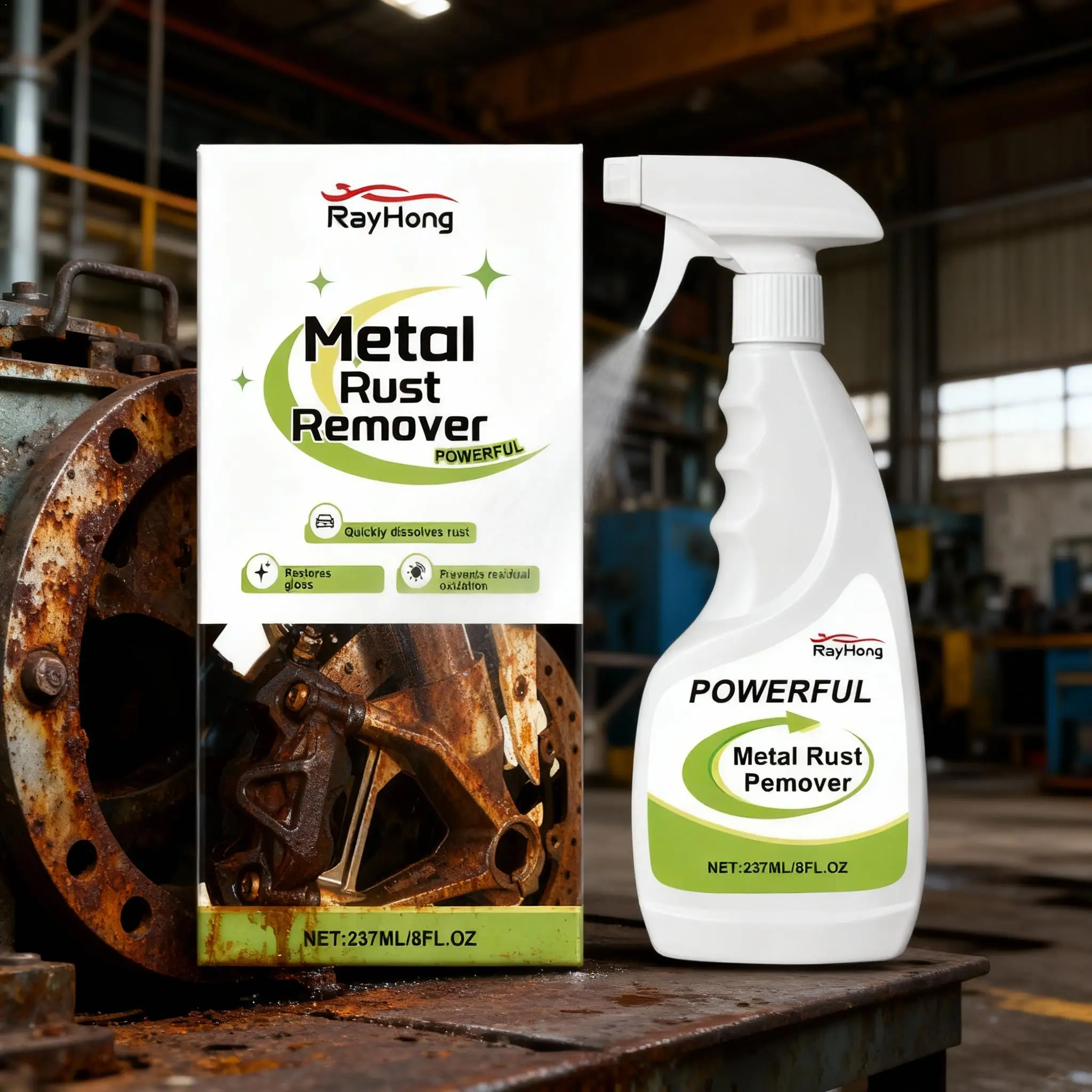 

Мощное средство для удаления ржавчины, антикоррозийный спрей для восстановления металлических поверхностей, для автомобильных колес и металлических поверхностей, для чистки автомобилей