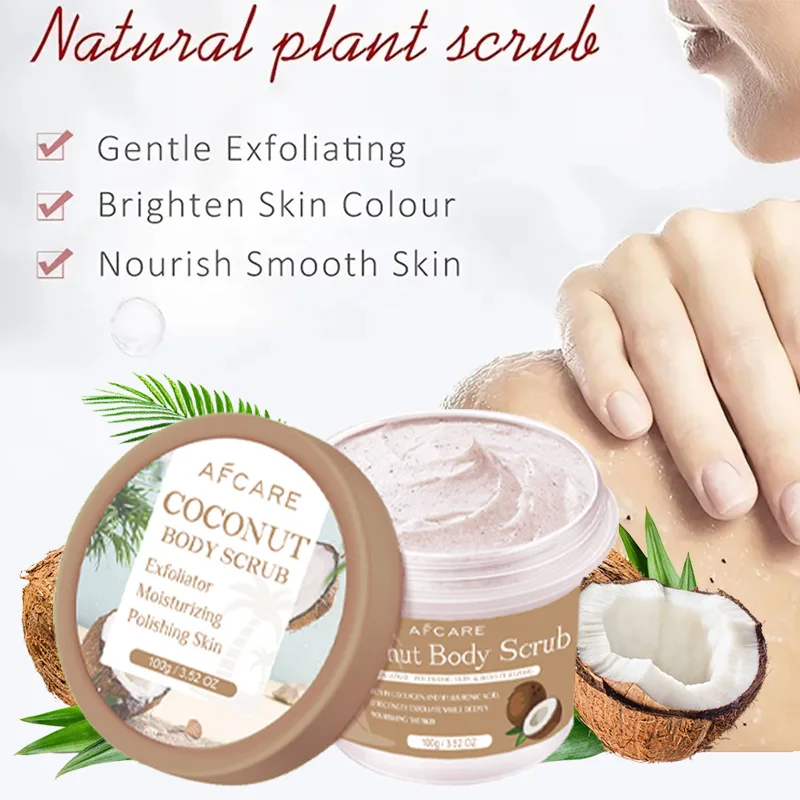 Coconut Scrub Milk Bleaching Face Body Cream Whitening Cream Skin Moisturizing Body Lotion Skin Lightening Cream Body Care