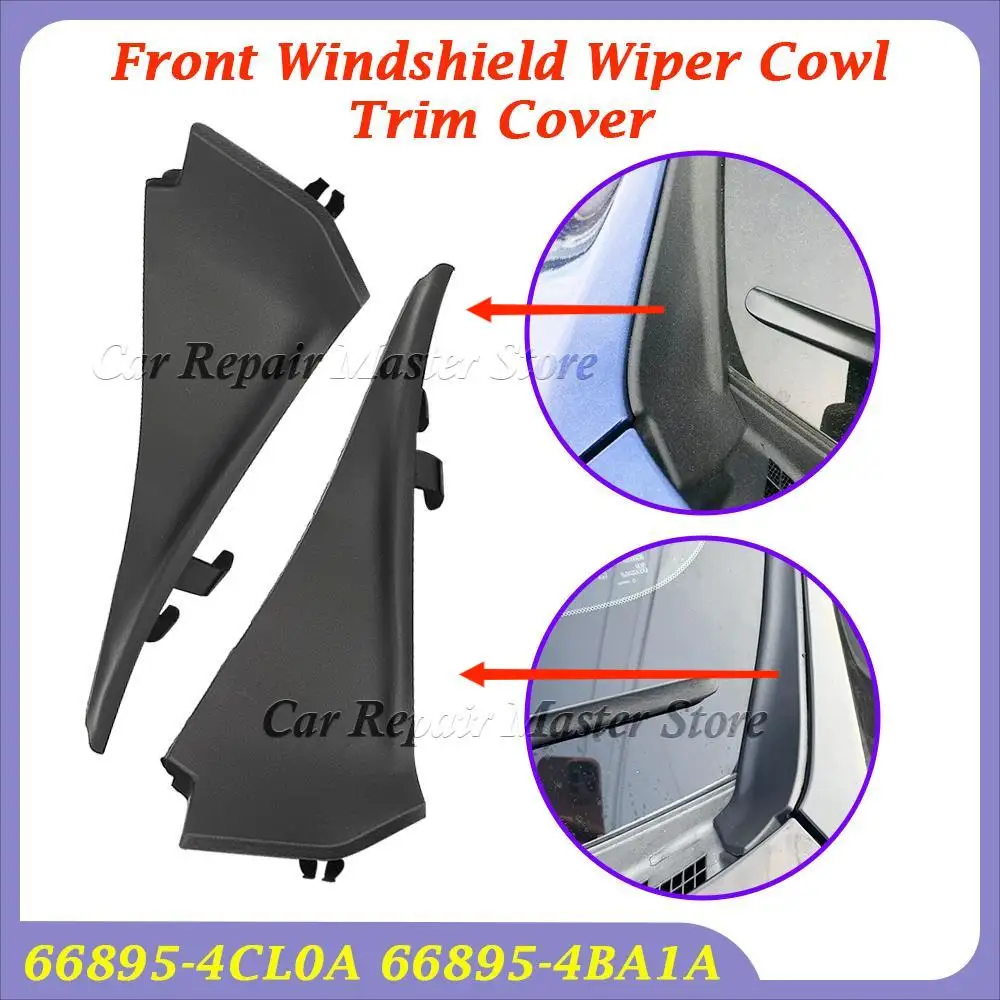 66895-4CL0A 66895-4BA1A New Front Windshield Wiper Side Cowl Extension Cover Trim For Nissan X-Trail T32 Rogue 2014-2020