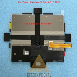 Original For Tecno Phantom V Fold Foldable Main LCD AD10 Screen Display For Tecno Phantom V Flip External LCD AD11