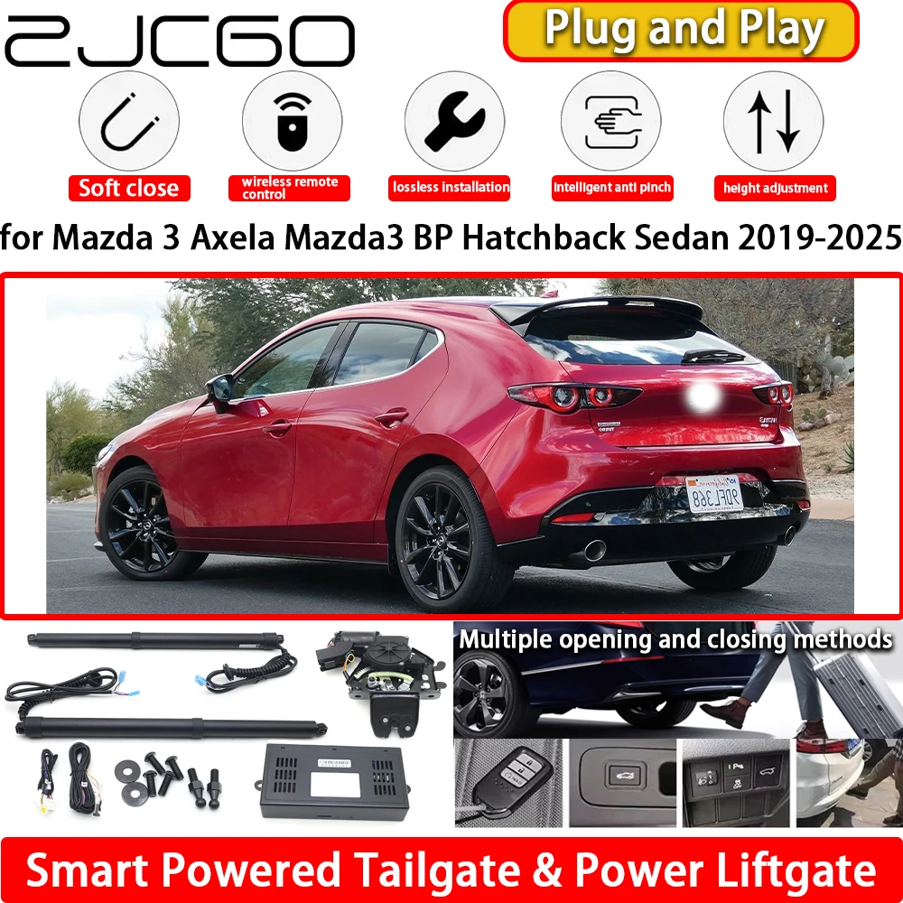 لمازدا 3 Axela Mazda3 BP هاتشباك سيدان 2019-2025 OEM أوتوماتيكية تعمل بالطاقة الكهربائية الباب الخلفي قوة الباب الخلفي مجموعة رفع البوابة الخلفية