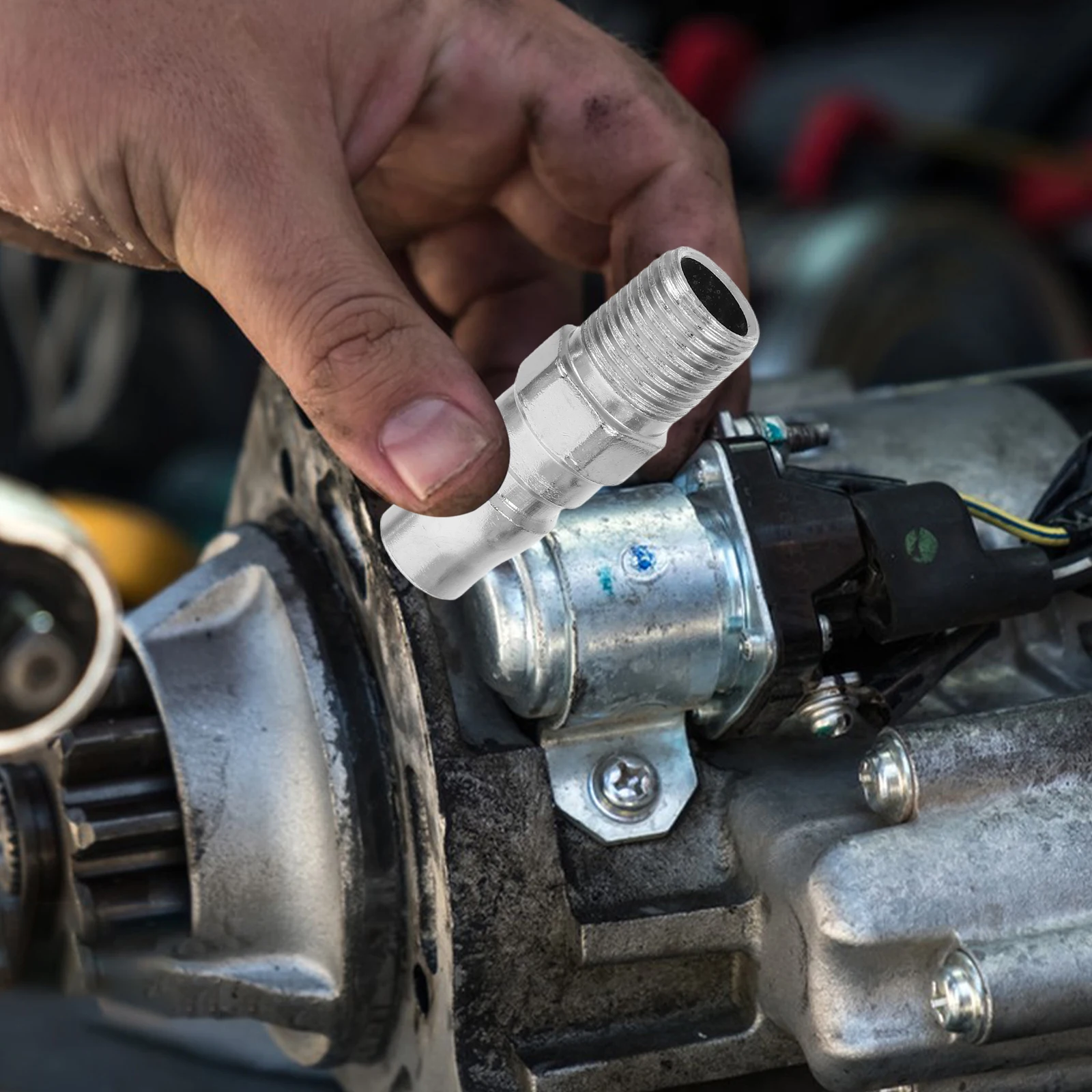 3Pcs Air Hose Quick Connect Fittings Steel Hydraulic Pneumatic Push to Connect High Pressure Couplers for Compressor Systems