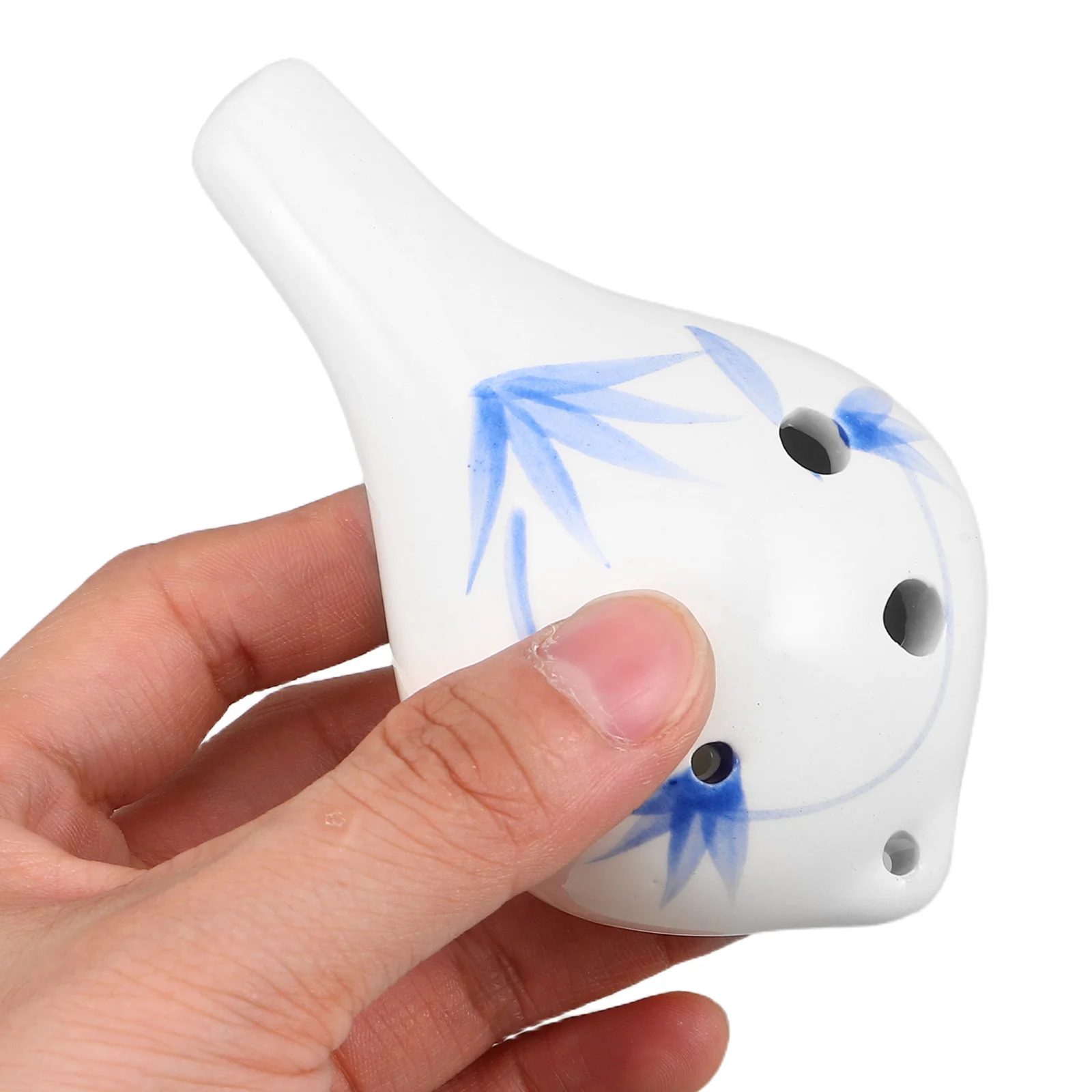 

Mini Ceramic Six-Hole Ocarina Alto C Key Miniature Wind Instrument Portable Musical Flute for Beginners Professionals