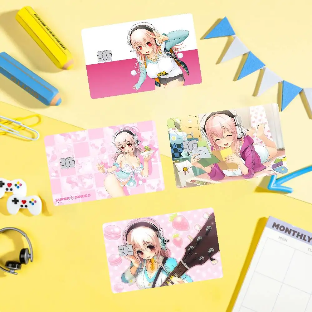 Idol SUPER SONICO Card Stickers Credit Card DIY Card Protector Stickers Waterproof Film Skin Cover