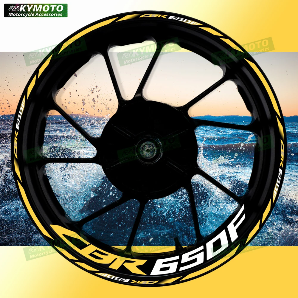 

Для HONDA CBR650F CBR 650F светоотражающие аксессуары для мотоциклов 17-дюймовые наклейки на передние и задние колеса, наклейки на ступицу, модифицированные наклейки на обод