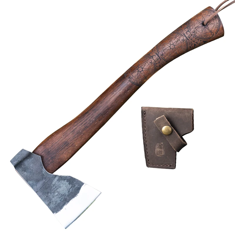 Hx Outdoors Multifunction Axe Wood Handle Tomahawk Hatchet Axe,Hunting Camping Tool Survival Machete Axes Hand Tool Dropshipping