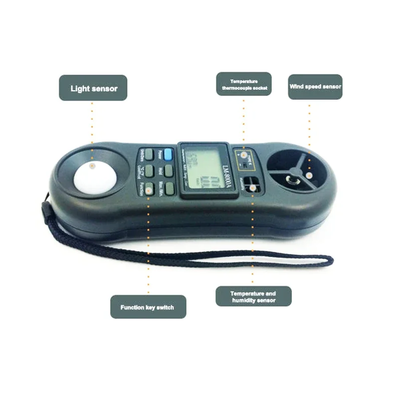 Handheld Agrometeorological Instrument 4 in 1 Multifunctional Environmental Detector