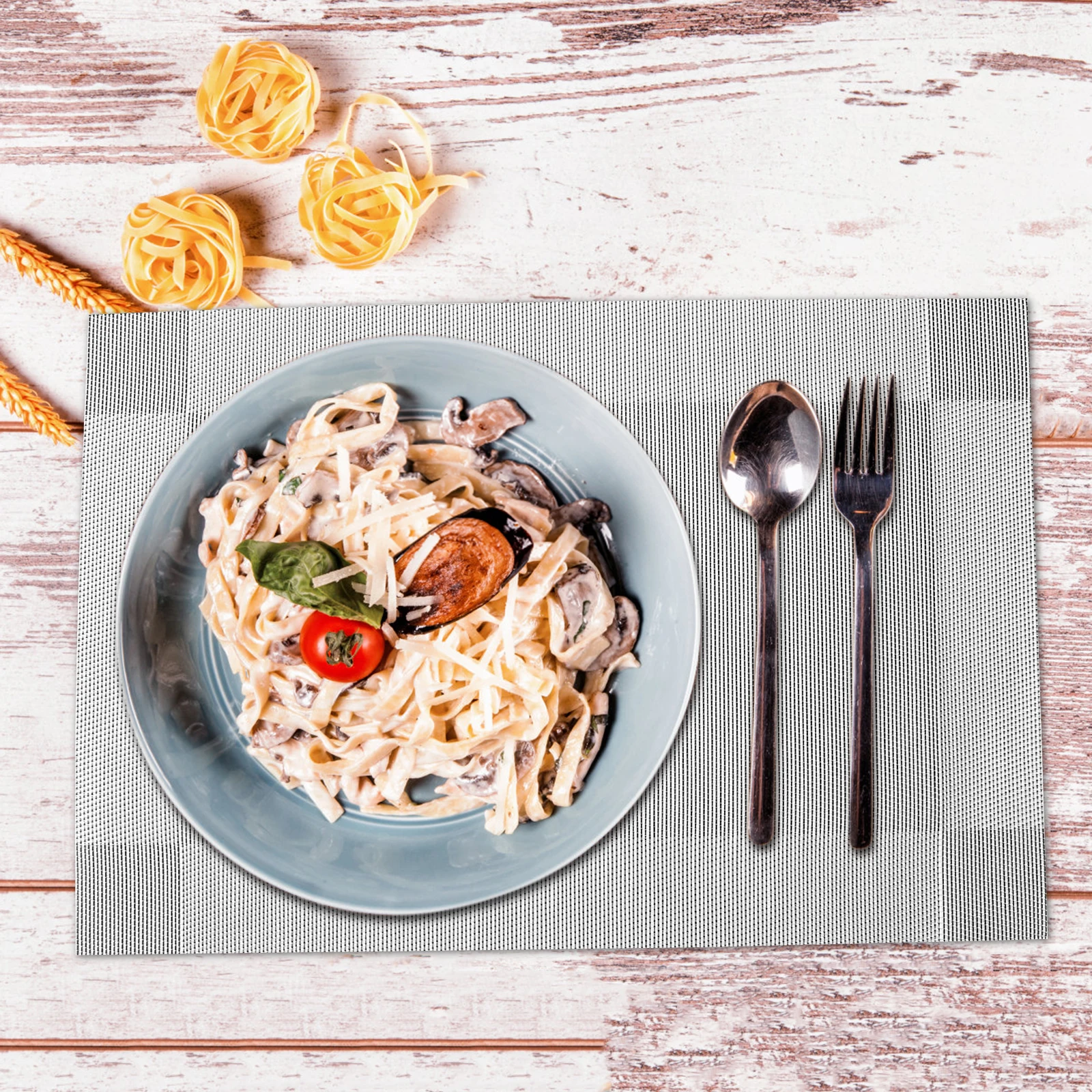 

6Pcs Placemats for Dining Table Decor Modern Style Table Mats Set Perfect for Fall Thanksgiving Christmas Gatherings