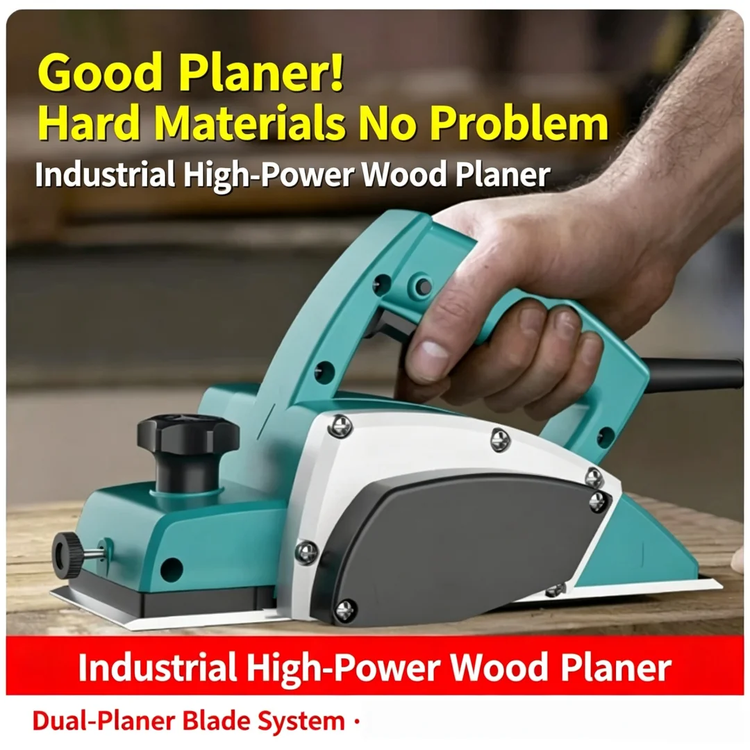 Handheld Electric Planer, Portable Woodworking Planer Multifunctional Wood Shaping Machine for Home Use