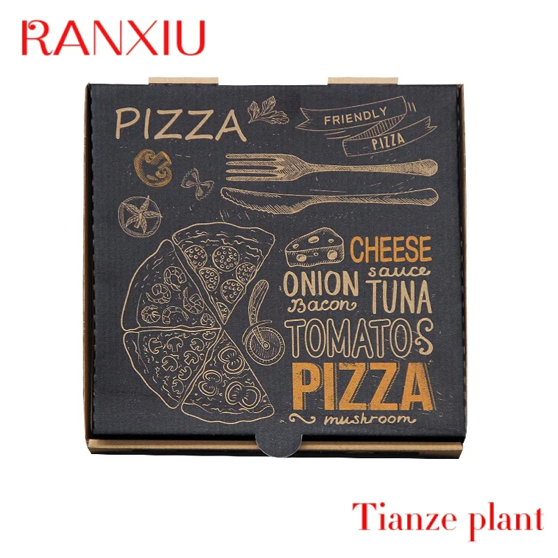 Caixa De Embalagem De Pizza, À Prova De Água, Alta Qualidade, Impressão Personalizada, Pizza Box Design