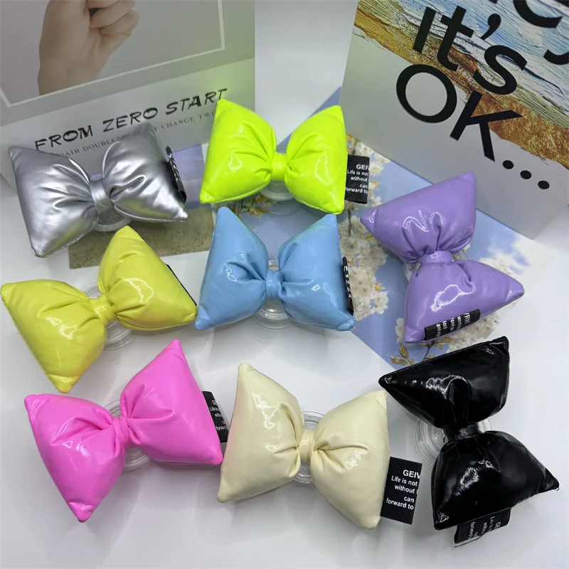 Fashion Korean 3D Cute Bow Pillow Bowknot Phone Griptok Grip Tok Bracket Support Universal Mobile Phone Holder Finger Ring Stand