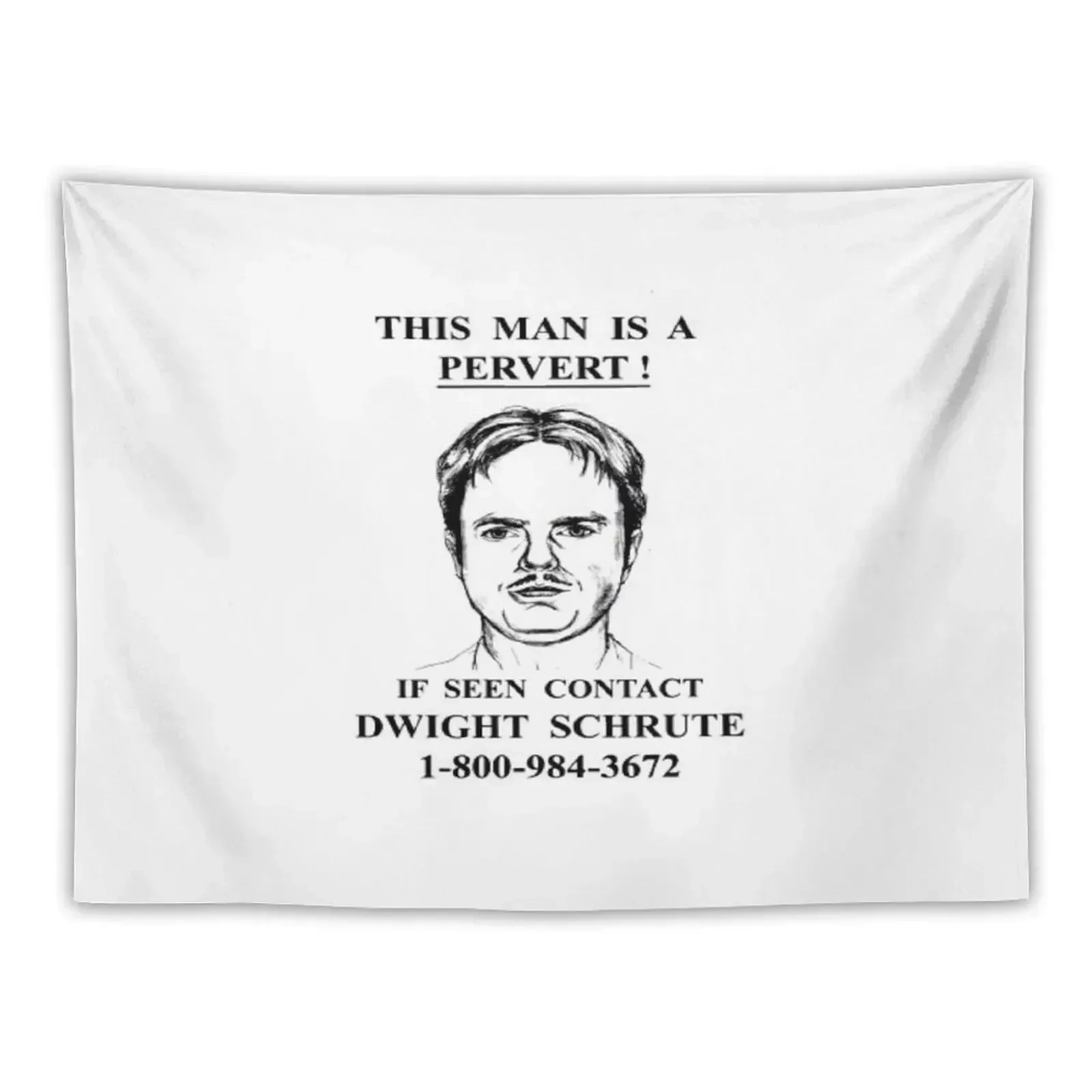 

This Man is a Pervert - The Office Tapestry Bedroom Decoration Outdoor Decoration Wall Mural Aesthetic Room Decorations Tapestry