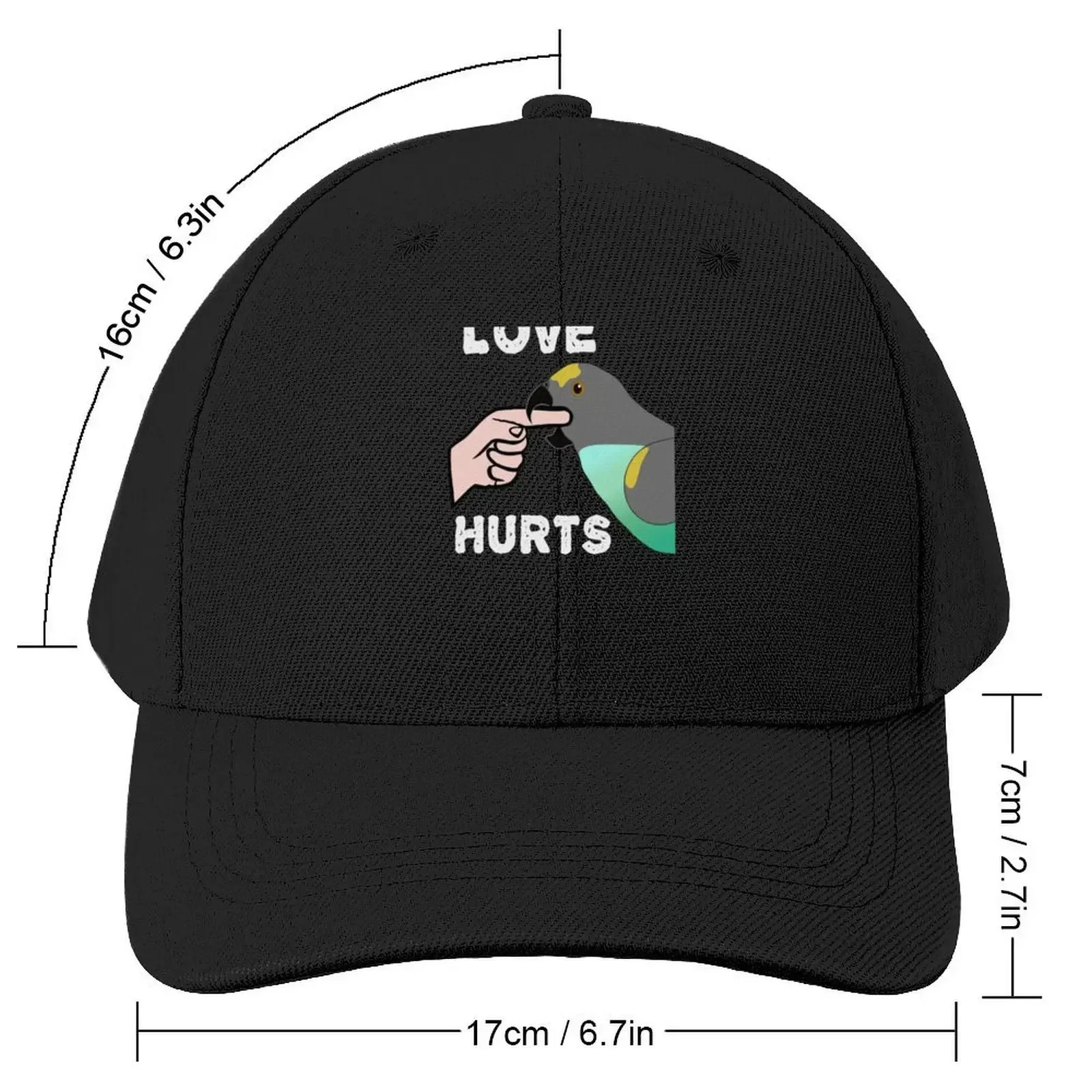 Love Hurts Meyers Parrot Long Sleeve Baseball Cap party Hat New In The Hat Boy Women's