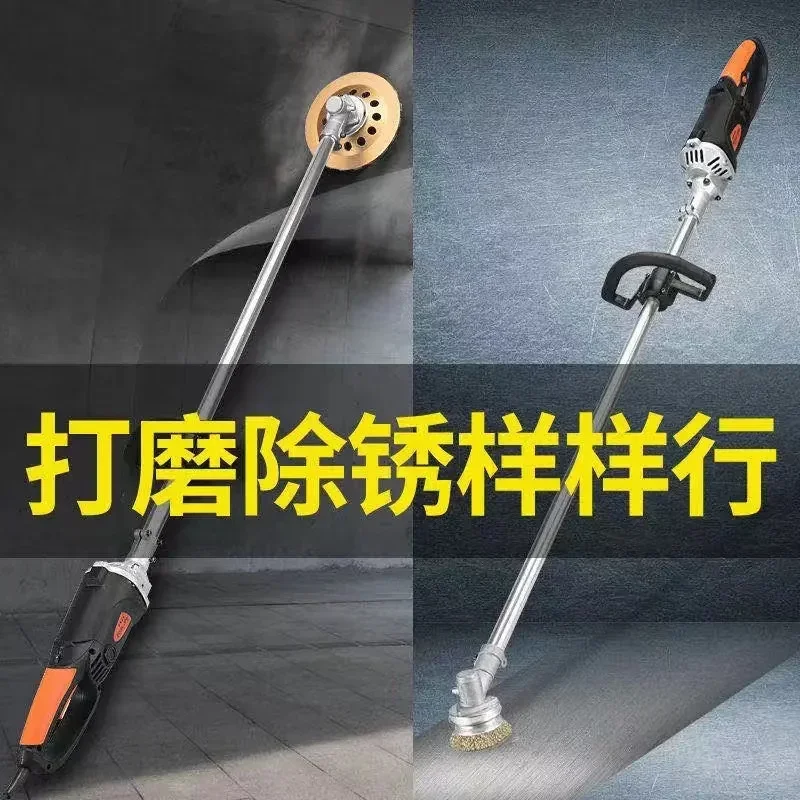 Grinding and rust removal machine Electric cement floor steel wire brush Color steel tile I-beam iron steel structure polishing