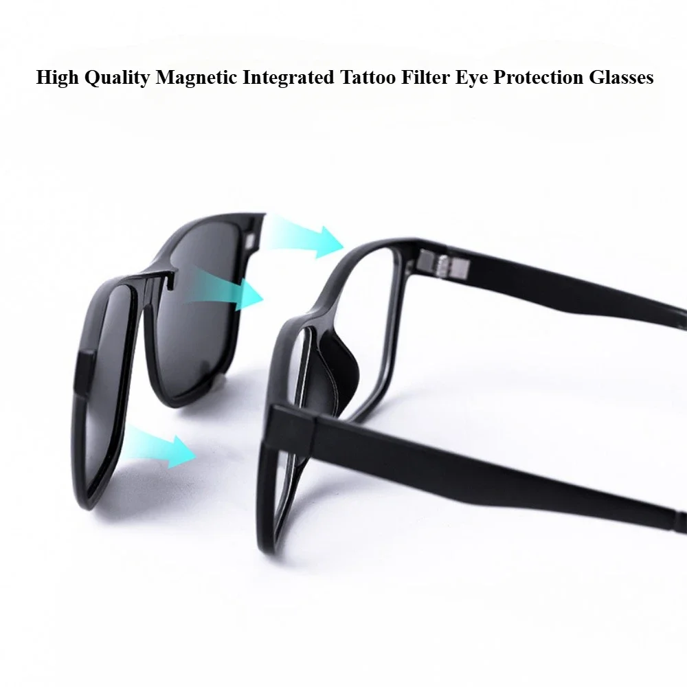 

High Definition Multi Scene Use Tattoo Filter Eye Protection Glasses High Quality Magnetic Integrated Tattoo Tool Accessories