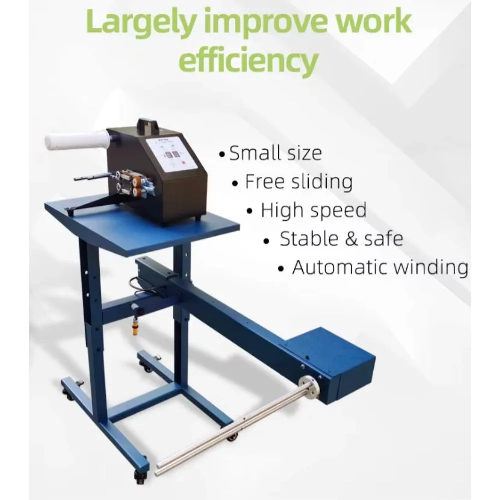 Inflador automático de envoltório de rolo de bolha de 100 cm de largura |   Sistema de embalagem de almofada de ar com preenchimento vazio de alta velocidade da mesa de reboque