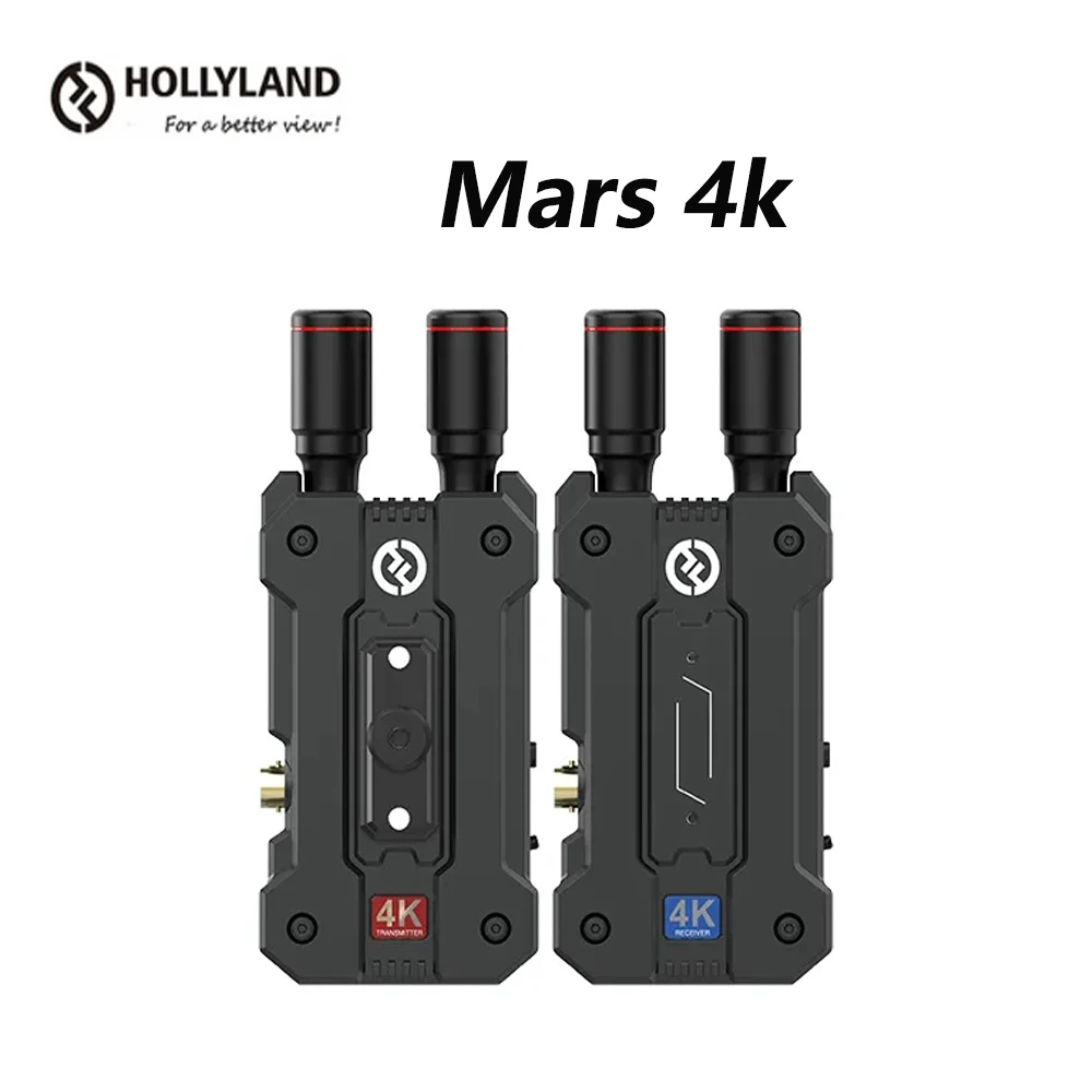 

Hollyland Mars 4k Video Transmission System with SDI 0.06s Latency 450ft for Videographer Photographer vs 400s pro atom 500