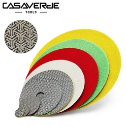Casaverde Electroplated Diamond Polishing Pads Diamond Grinding Polishing Pads Sandpaper for Glass Concrete Marble Granite