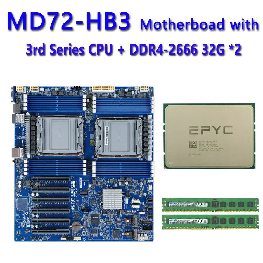 MD72-HB3 REV.1.X  /  32GB DDR4-2666 ChatGpt 8380 8368 8362 8360Y 8358 6354 6346 6342 6326 5317 5315Y 6336Y 6330 4314 4309Y CPU