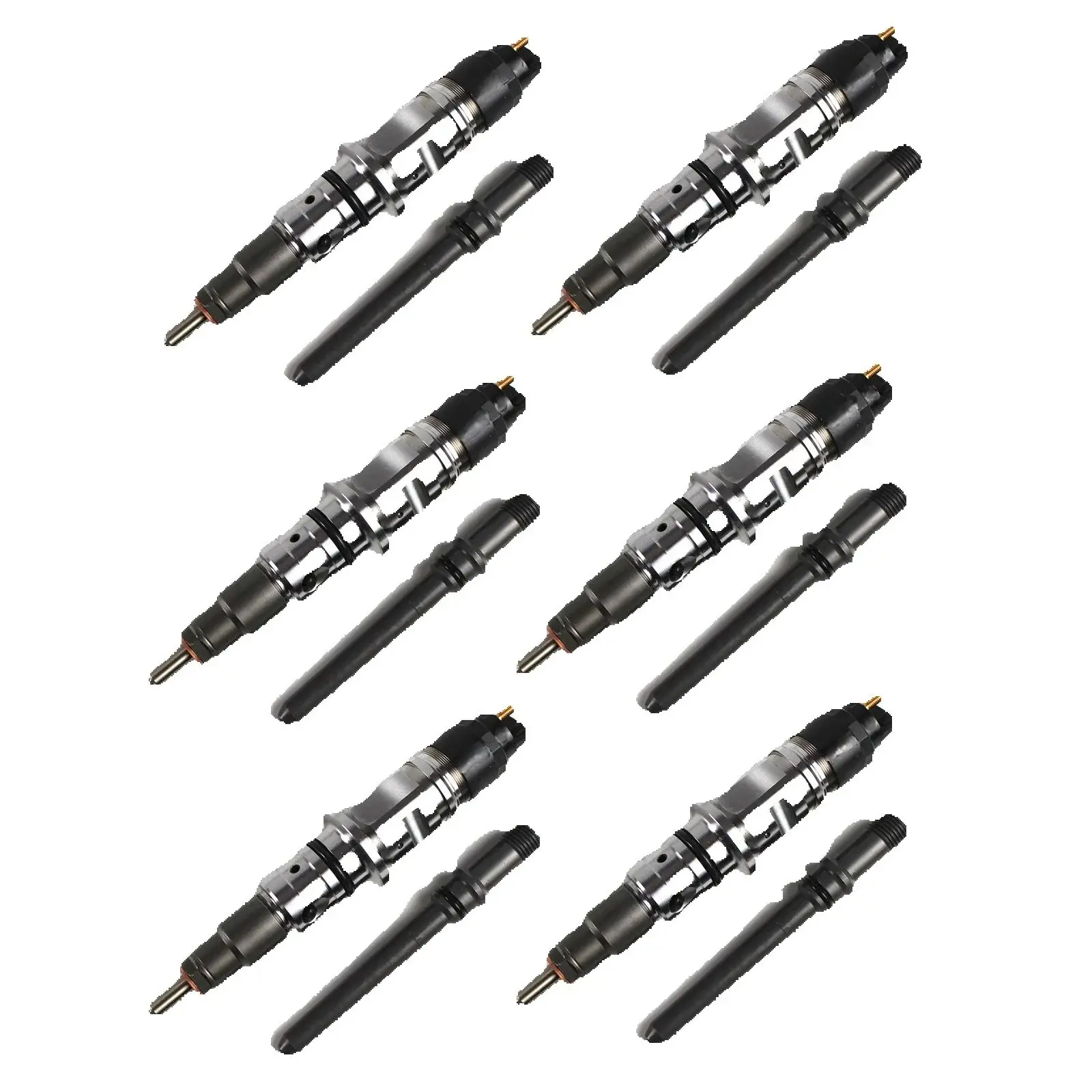 

6 шт. форсунки дизельного топлива с трубкой 0445120050 для Ram 2500 3500 2007-2012 6,7 л