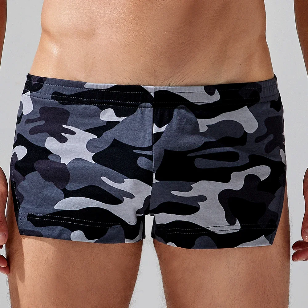 SEOBEAN pantalones cortos de camuflaje de lado a lado para el cuerpo, novedad