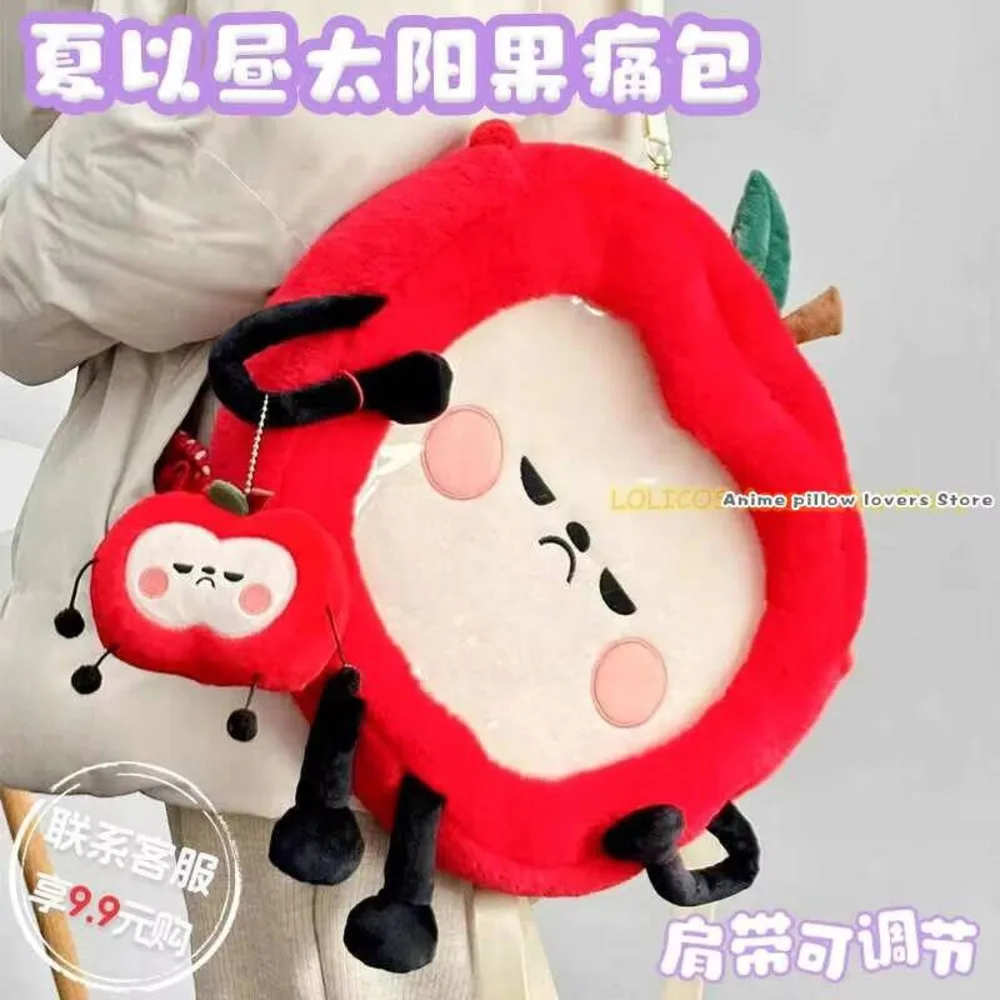 jogo-amor-e-espaco-profundo-caleb-tema-cosplay-bonito-maca-vermelha-pelucia-itabag-mochila-transparente-mensageiro-bolsa-de-ombro-pingente