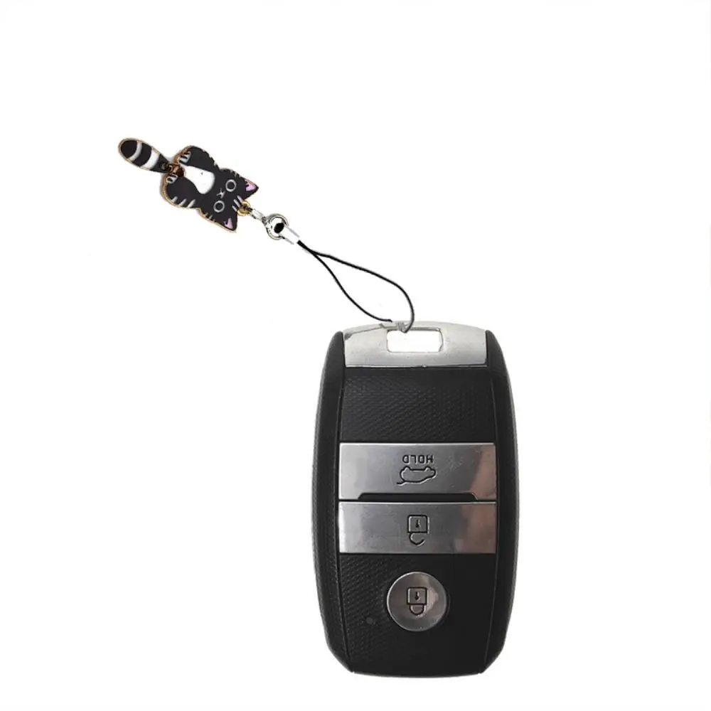 Kitten Pendant Cat Phone Strap Wag Tail Anti Lost Y2K Phone Charm Key Ring Keychain Phone Lanyard Backpack Ornament