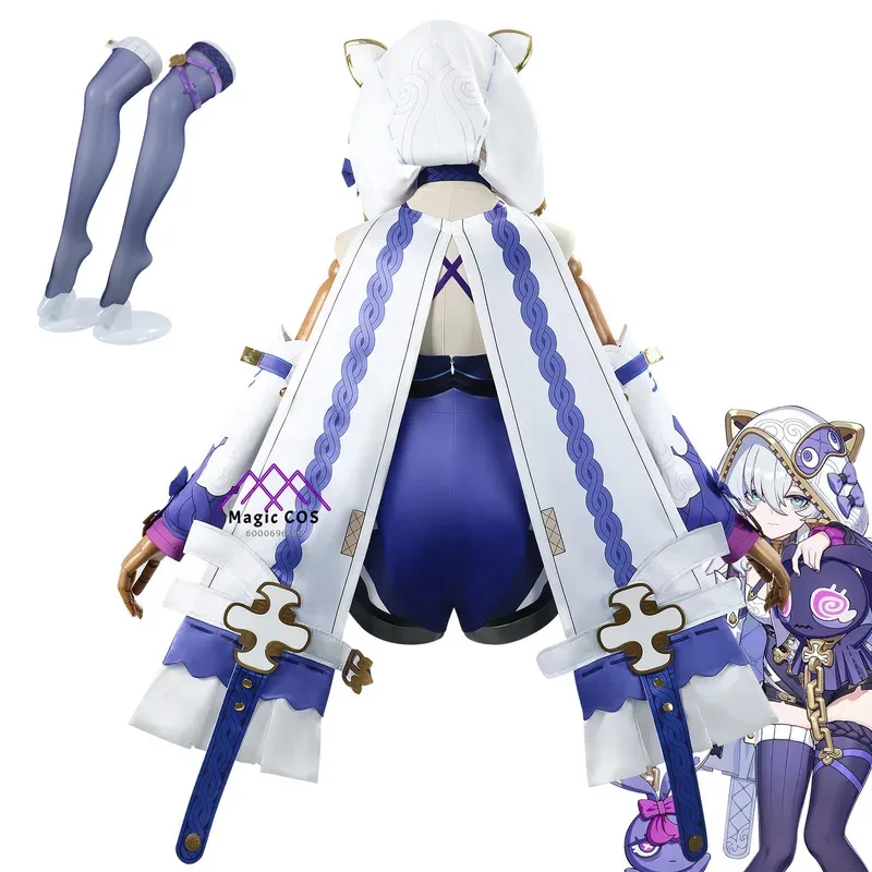 Honkai Impact 3 Theresa Apocalypse Nova Chegada Acessórios de Fantasia Cosplay Headwear Meias Peruca Anime Uniforme para Comic Con