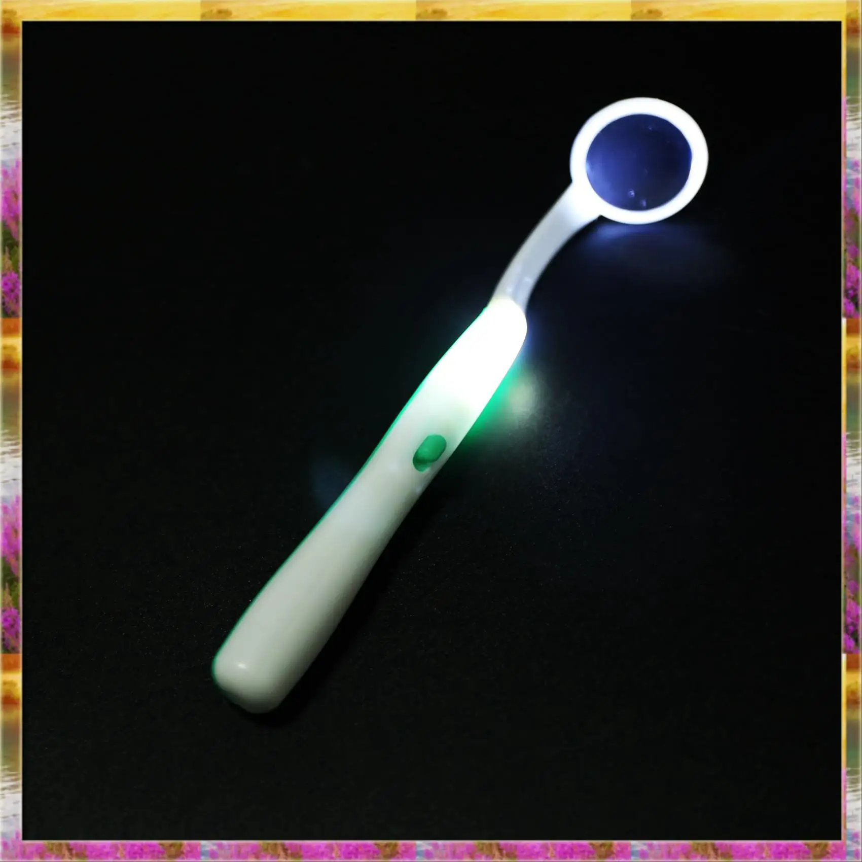 Y26A ใหม่ 1 PC ไฟ LED ฟันกระจกปาก Super Bright กระจกปาก Illuminated ฟันเครื่องมือดูแล Oral สุขอนามัยเครื่อง