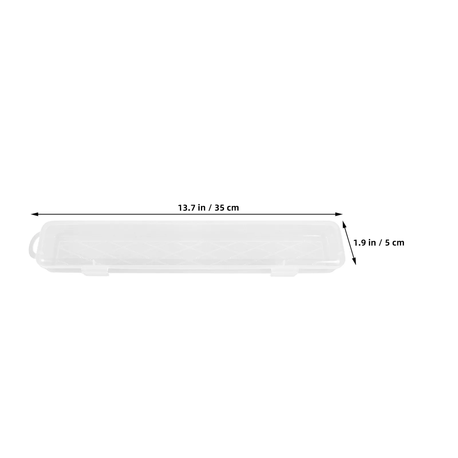 3Pcs Clear Brushes Storage Box Large Capacity Paint Brush Pencil Holder Organizer Art Supplies Case Portable Transparent