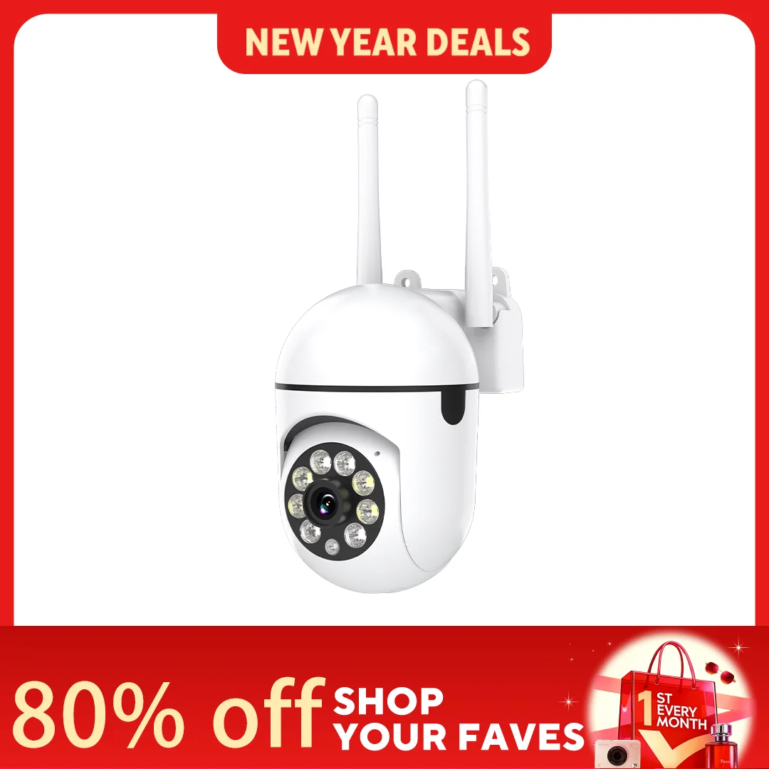 BoyKeep 1080P WiFi Bulb Surveillance Camera Color Night Vision Motion Tracking Indoor Outdoor Security Monitor Camera Y108