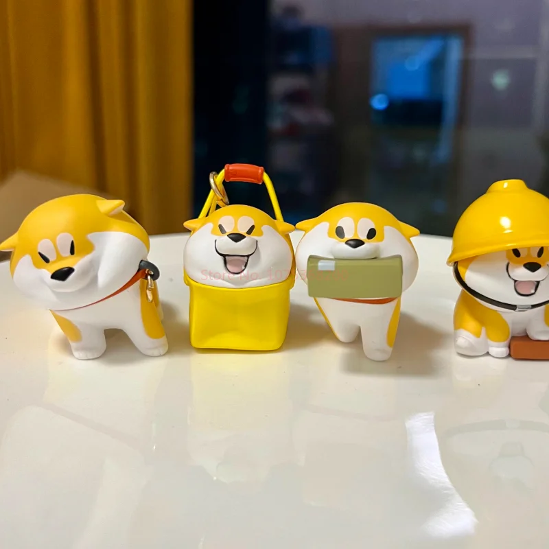 جديد حار Achai Goji-لطيف الكلب الغزو سلسلة صندوق أعمى لطيف الكرتون أنيمي شيبا الكلب دمية سطح المكتب الديكور مفتاح المحمول قلادة #5