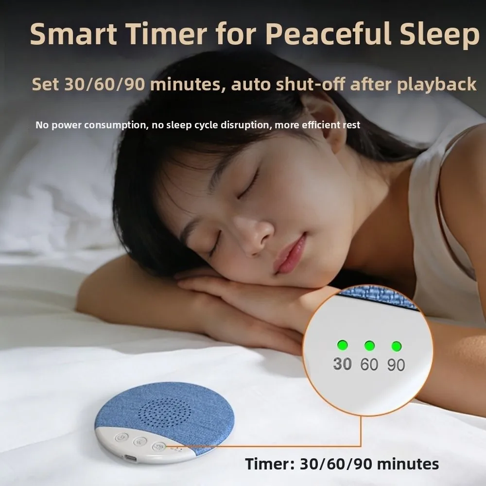 

Bluetooth 5.3 Under Pillow Bluetooth Speaker Mini HiFi Stereo Sound Wireless Sleeping Speaker 3-Level Timer Sleep Aid