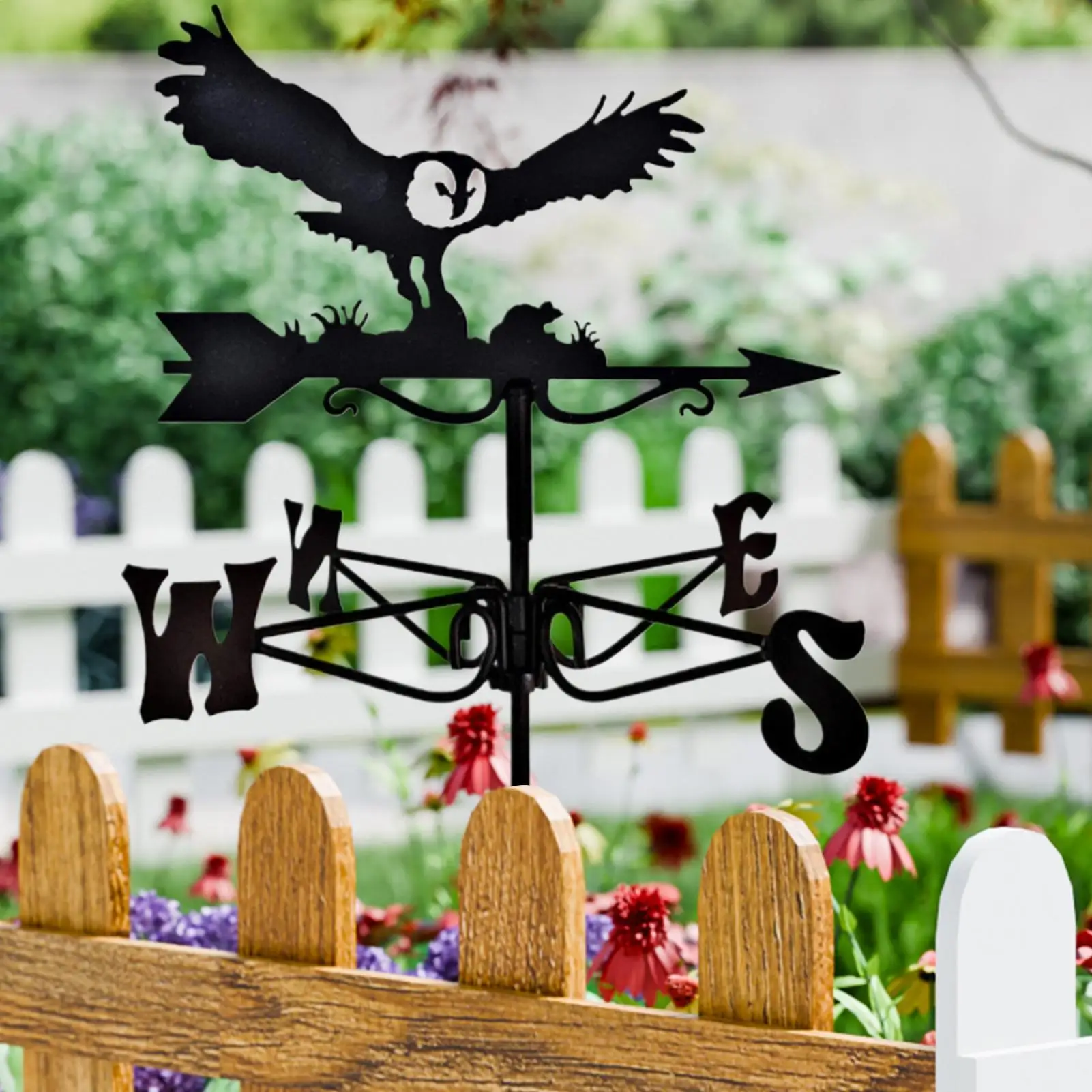 

Weather Vane Decorative Garden Wind Vanes Ornament Exquisite Stake Weathervane Fun Farmhouse Decor for Farm Driveway Patio Yard