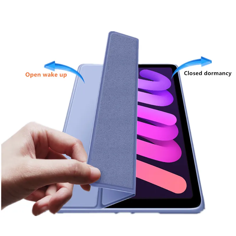 Smart Case For Apple iPad Mini 7 8.3inch 2024 A2993 A2996 Magnetic Folding PU Stand Tablet Cover for ipad Mini6 Generacion A2567