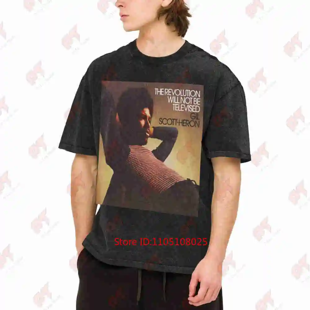 Gil Scott Heron The Revolution Will Not Be 70s Soul Black History Poet Marvin Gaye Panthers Pride MLK Vintage Washed Tee Pure Co