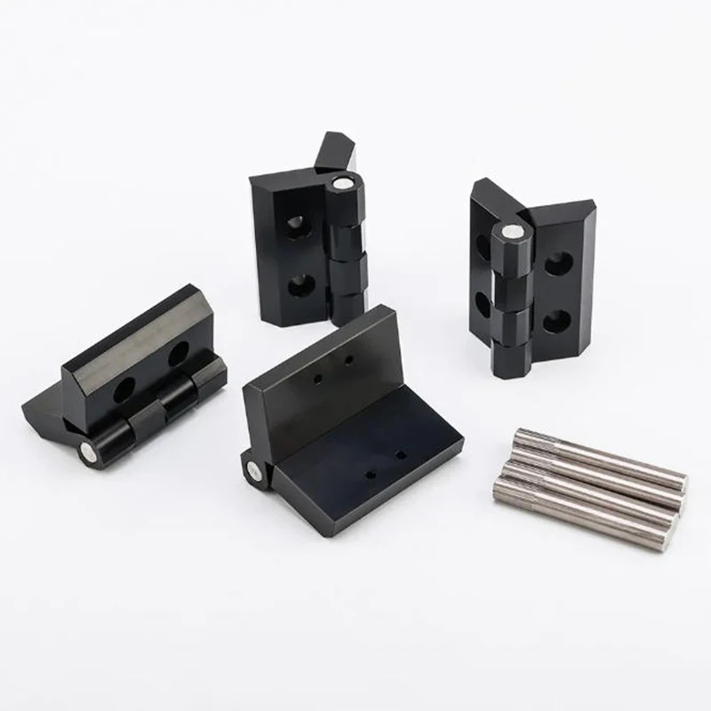 

Cnc Machining Metal Stainless Steel Aluminum Parts Custom Black Metal Hinges in 3D Drawings