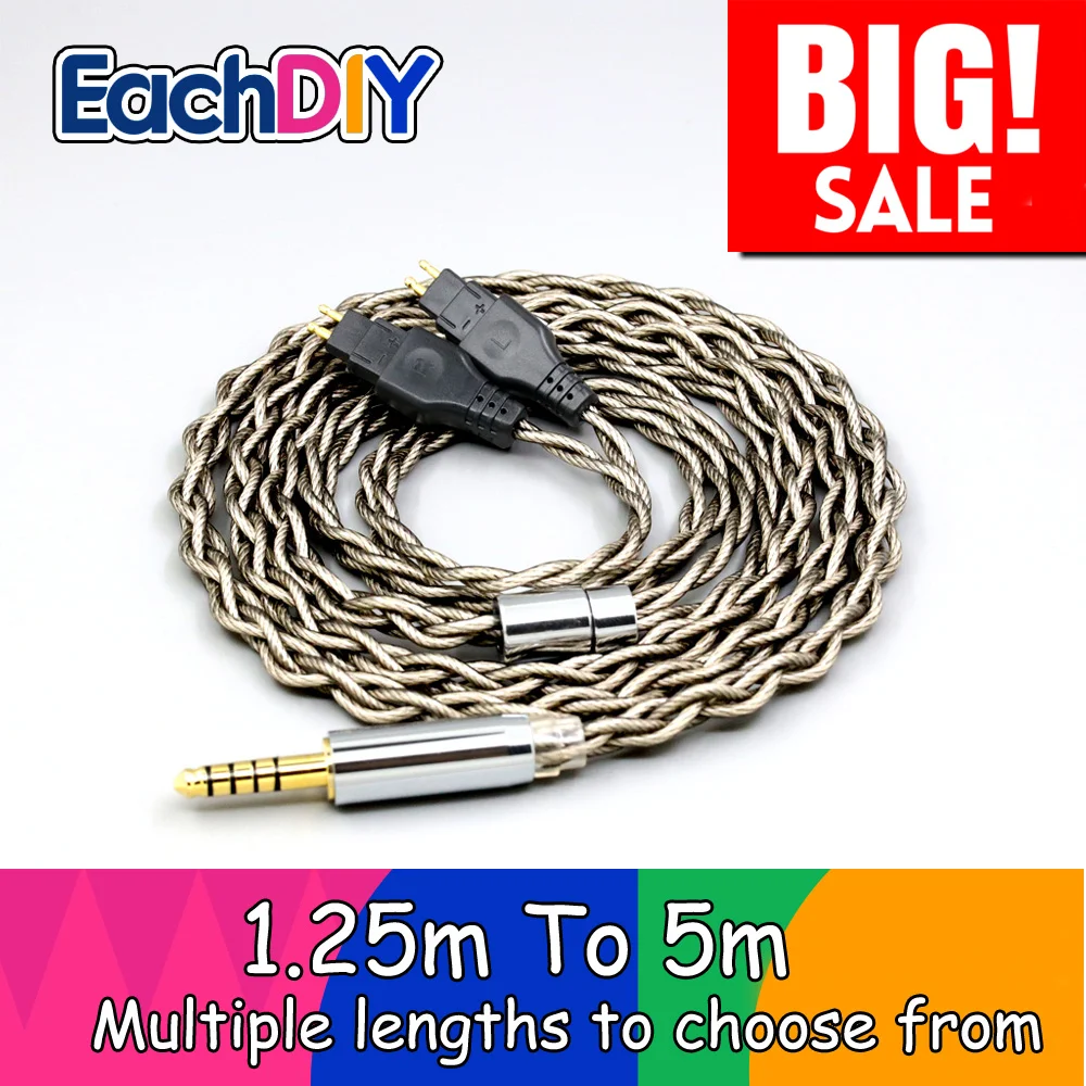 

99% Pure Silver + Graphene Shield Earphone Cable For Sennheiser HD580 HD600 HD650 HDxxx HD660S HD58x HD6xx LN007919