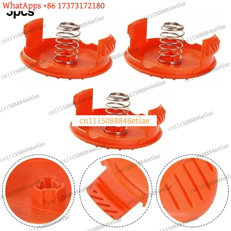 k3 Trimmer Spool Cap ISO11806-1 Certified Replaces AF-100-3ZP Fits B&D GH3000/LST522 Max RPM 10000 UV Stabilized Not OEM Black