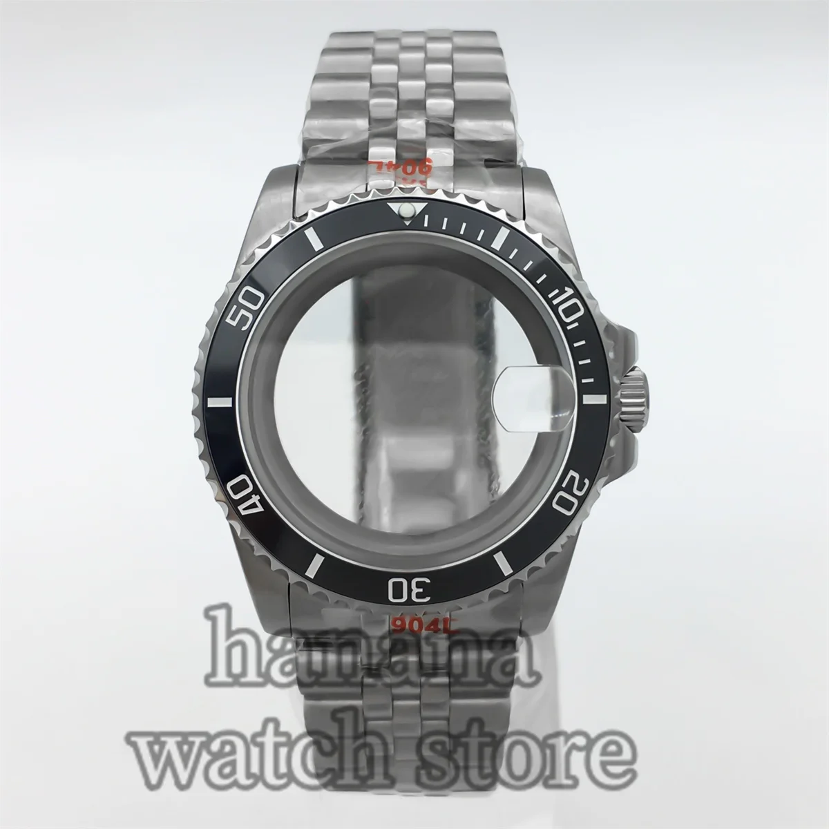 36 مللي متر 38 مللي متر غواص مقاوم للماء حاوية من الفولاذ المقاوم للصدأ السيراميك الحافة الياقوت الزجاج مناسبة لحركة NH34 NH35 NH36 ETA2824 PT5000