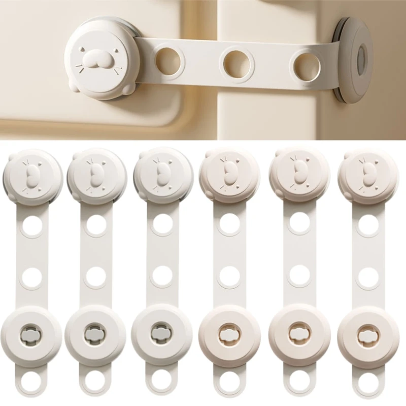 Verstellbare Kindersicherungen für Schränke & Küchenschränke, Schubladen, Kühlschränke, Toiletten, kindersichere Verriegelung ohne Werkzeug oder Bohren – Detail 2